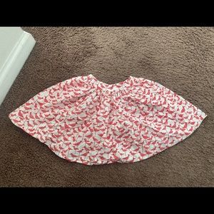 2 FOR $20 Kate Spade Bird Skirt Fit Flare Skater White Red Size 8